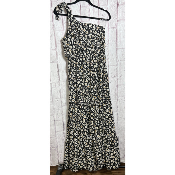 Pretty Garden Women’s Floral One Shoulder Dress Ruffle Boho Beach Vacation SizeM - Picture 7 of 10